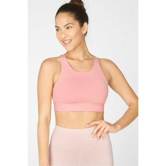 Fabletics Other - Fabletics Pink Open Keyhole Back Ella High Impact Sports Bra